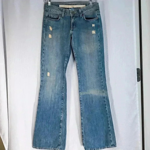 City of Angels Viper Size 27 Made in the U.S.A. low rise boot cut jeans - Picture 1 of 16